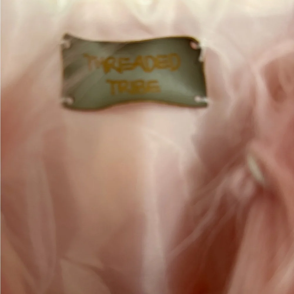 Luxurious Pink Faux Fur Teddy Jacket with Embellished Design - Picture 3 of 3